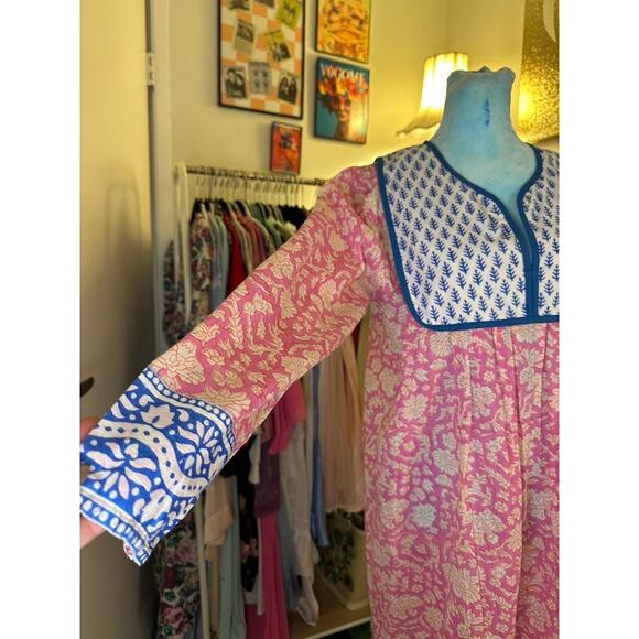 SZ Blockprints Jaipur Blockprint Caftan - Picture 6 of 6